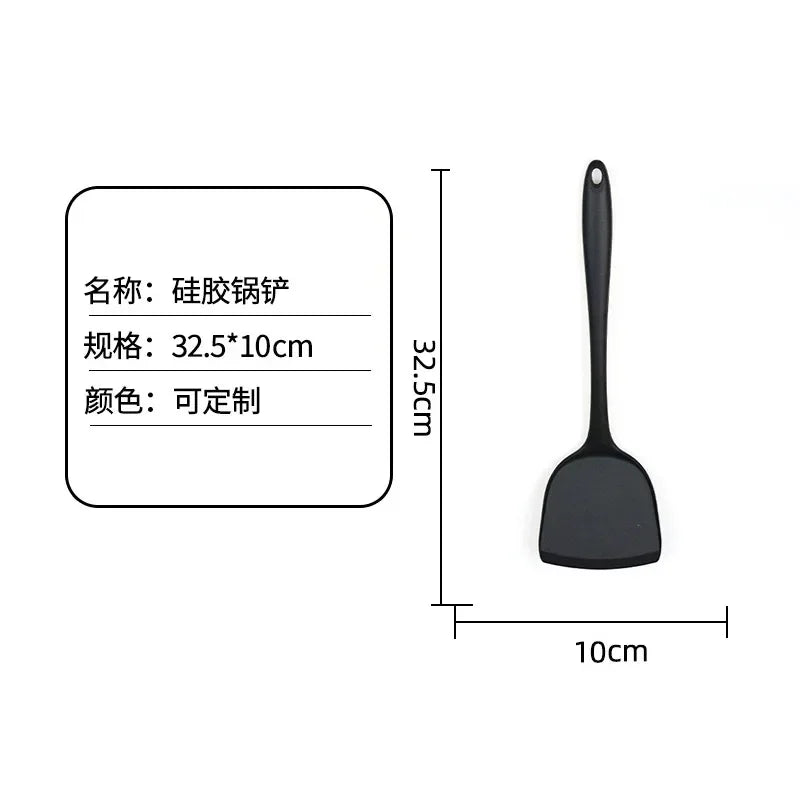 All-in-one silicone spatula Kitchen items Heat resistant non-stick frying pan spatula household silicone Chinese spatula