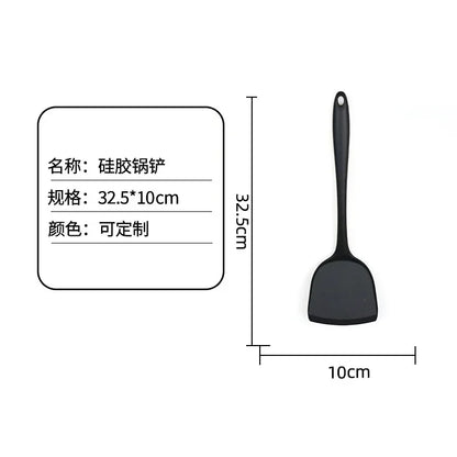 All-in-one silicone spatula Kitchen items Heat resistant non-stick frying pan spatula household silicone Chinese spatula