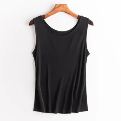 50% Pure Silk Tank top undershirt women sleeveless top shirt vest camisoles summer bottoming mujer