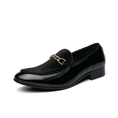 Luxury Design Suede Men's Loafers Black Blue Red Casual Dress Shoes For Nightclub Party Monk Strap Men Shoes Size 38-47