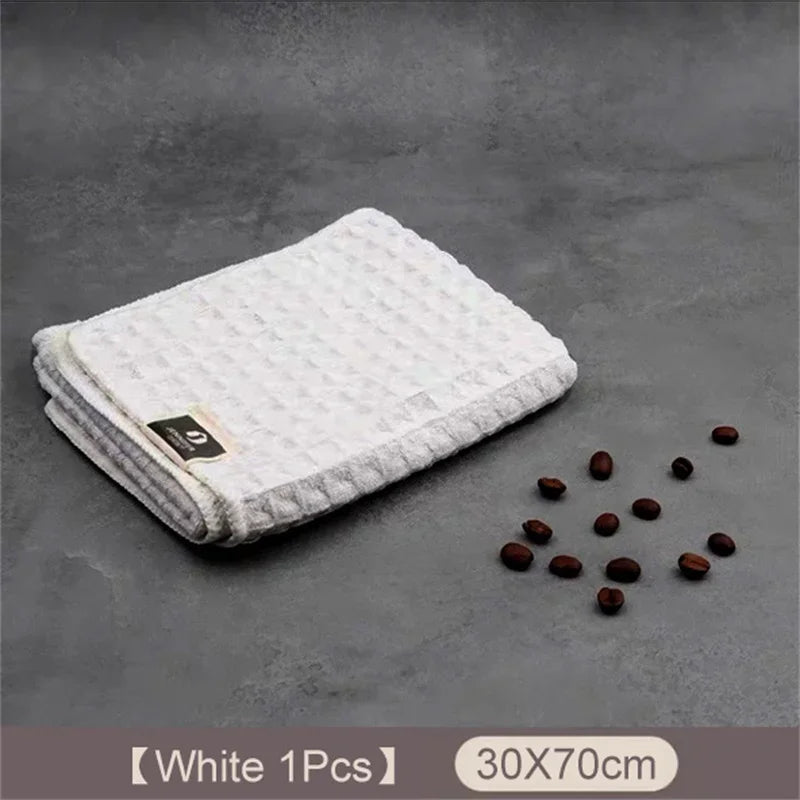 1/4pc Coffee Bar Barista Cleaning Towel Super Absorbent Microfiber Cleaning Cloth Towels for Kitchen Home Coffee Machine cleaner