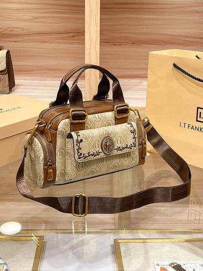 Women's Handbag New Brand Genuine Leather Handbag Designer High Quality Retro Single Shoulder Oblique Cross Pillow Bag