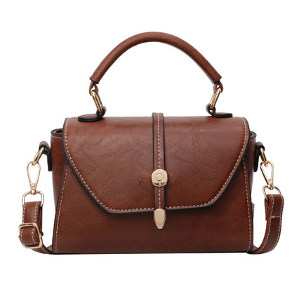 New High Quality Cowhide Women's Handbag Fashionable Casual Female Shoulder Bags Luxury Designer Girls Diagonal Straddle Bag Sac