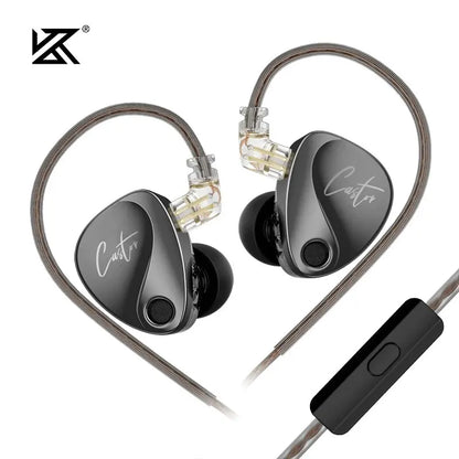 KZ Castor In Ear HiFi Earphone 2DD Dynamic High-end Tunable Balanced Armature Earphones Monitor Headphone Cancelling Earbuds