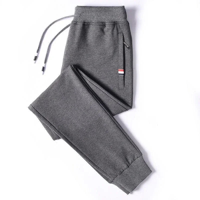 Spring and Autumn Men's Pure Cotton Pants New Simple Outdoor Middle aged Men's Hiking Travel Sports Pants Casual Pants