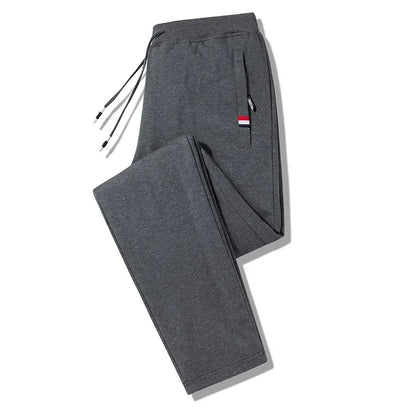 Spring and Autumn Men's Pure Cotton Pants New Simple Outdoor Middle aged Men's Hiking Travel Sports Pants Casual Pants