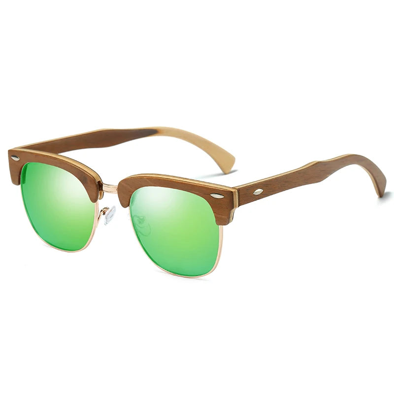 GM Brand Skateboard Wooden Frame Sunglasses Polarized / Bamboo Sunglasses and Support DropShipping / Provide Pictures 037