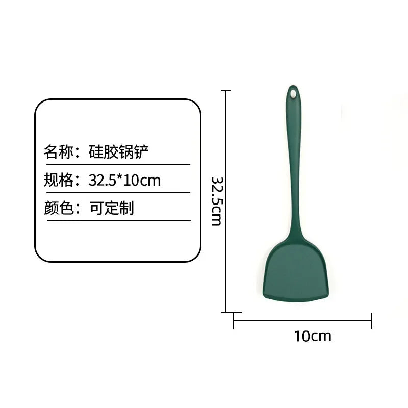 All-in-one silicone spatula Kitchen items Heat resistant non-stick frying pan spatula household silicone Chinese spatula