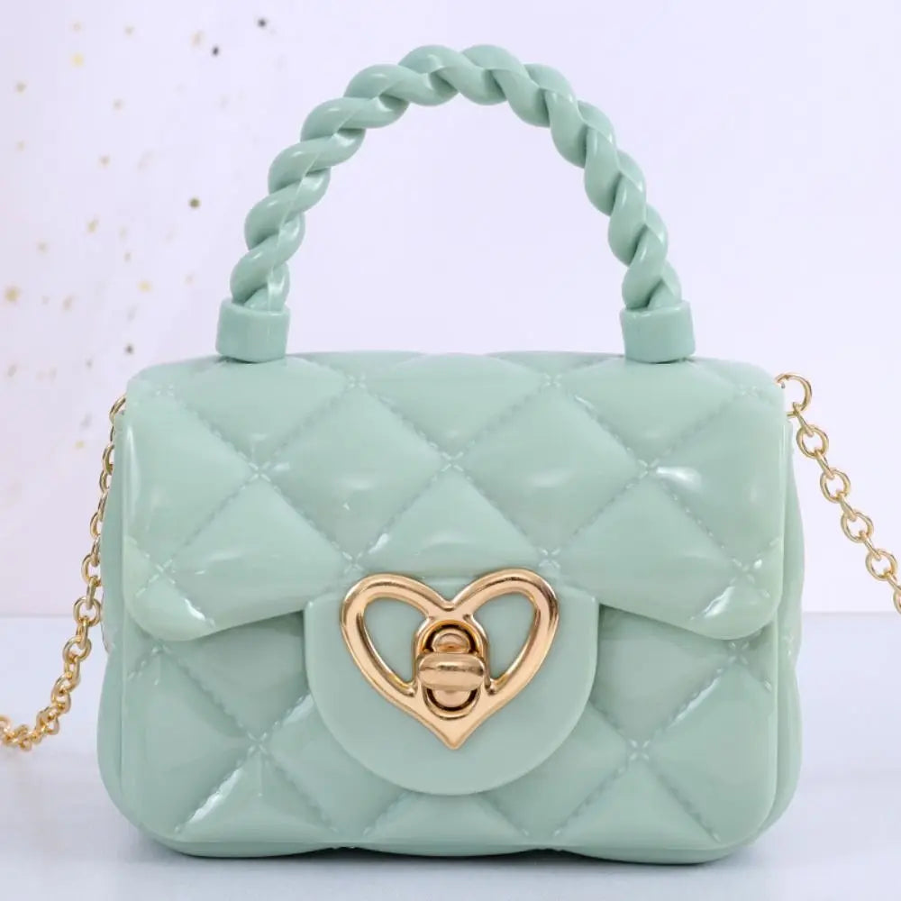 PU Mini Shoulder Bags New Heart Coin Wallets Handbags Women Girls