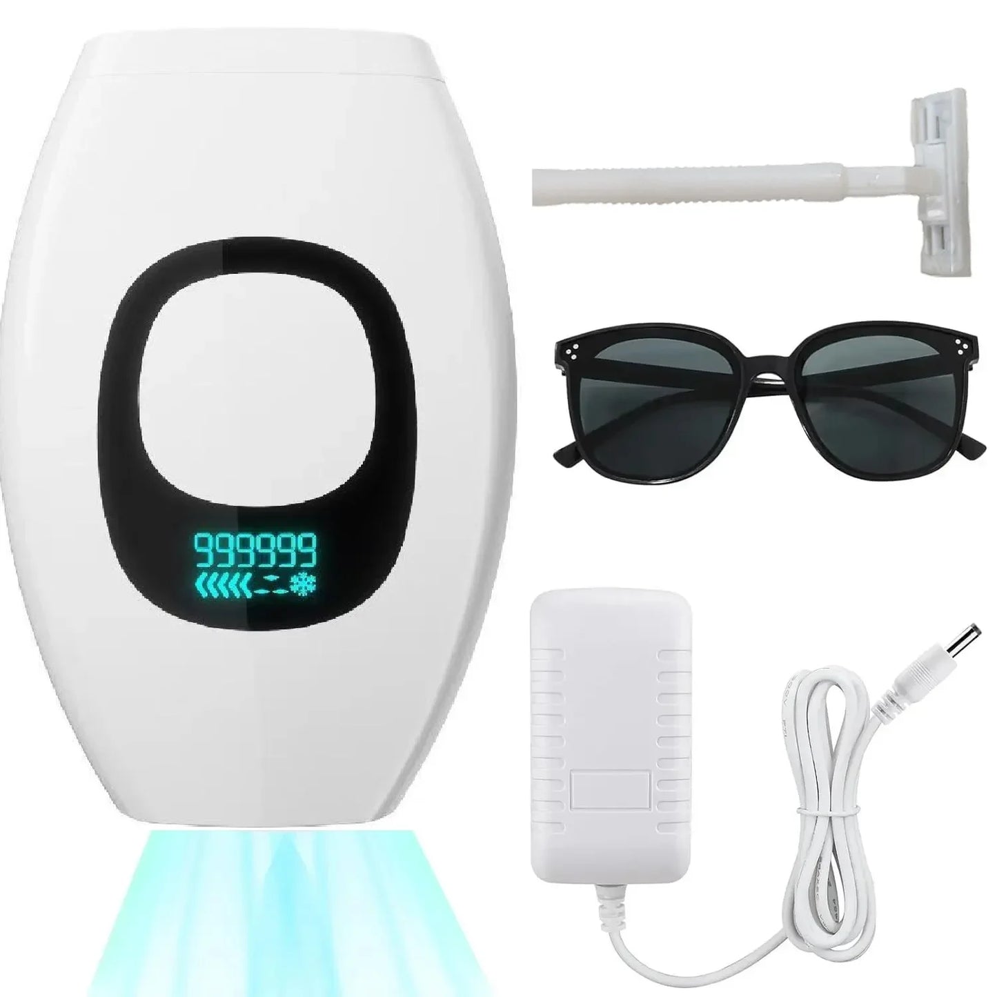 Handheld Laser Hair Removal 999999 Flashes Painless High-frequency Female Permanent Epilator Electric Depilador Laser