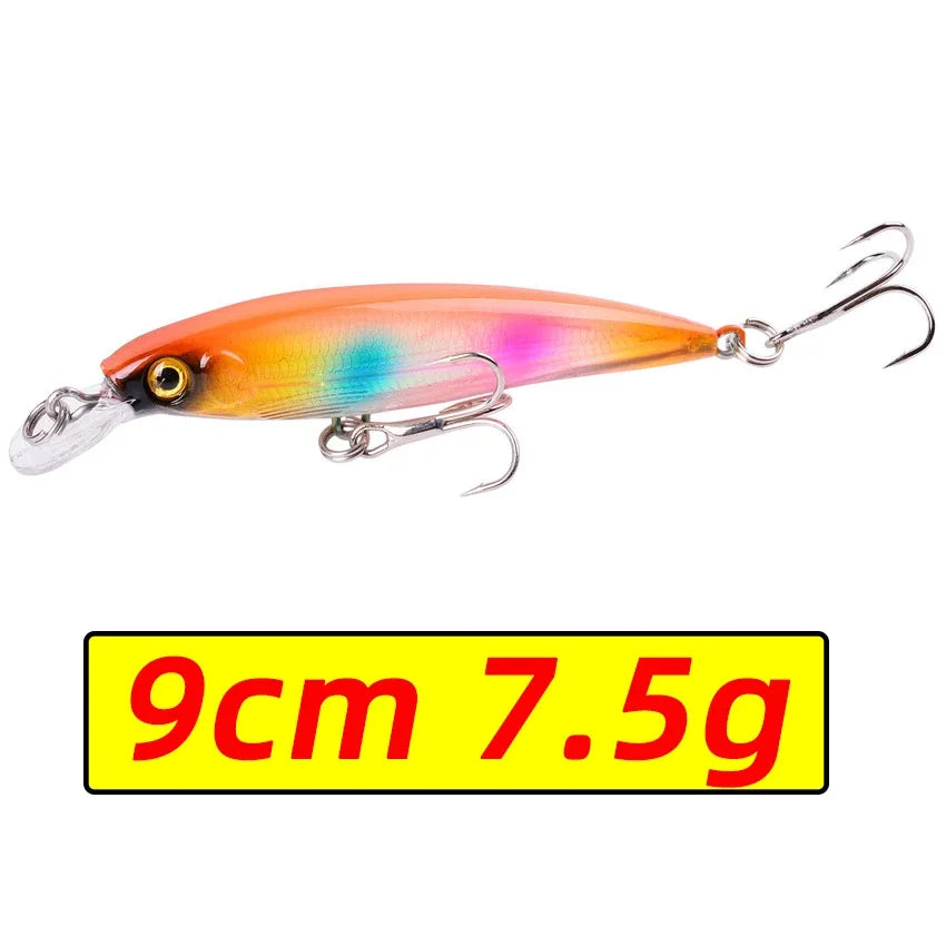 1PCS Laser Minnow Fishing Lure 11CM 13G pesca hooks fish wobbler tackle crankbait artificial japan hard bait swimbait