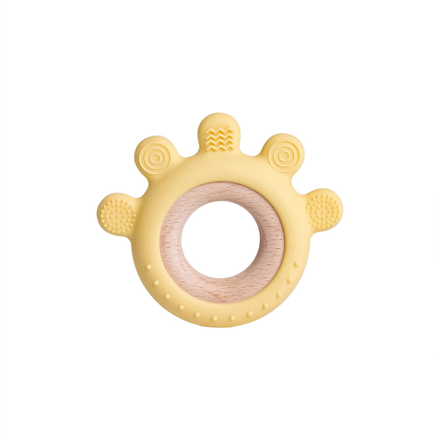 TYRY.HU 1PCS Silicone Teether Baby Cartoon Frog Deer Teething Toys Necklace Pendant Nursing Teeth Gift Baby Silicone Gum