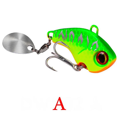 Fishing Lures Wobble Rotating Metal Vib Vibration Bait Winter Fishing 6g 15g 28g Artificial Hard Baits Spinner Spoon Lure Pesca