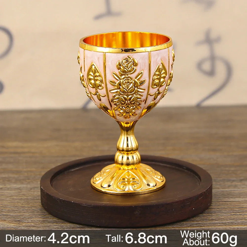 Vintage Chalice Goblet Royal Wine Cups King Arthur European Style Whiskey Cup Renaissance Medieval Gifts Communion