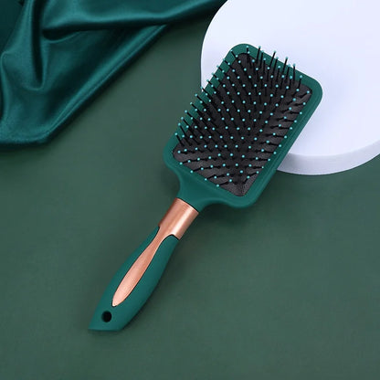 4 Pcs Hair Brush Set Anti Static Massage Oval Comb With Silicone Cushion Base Detangling Brush Round Hair Brush Vent Hair Brush