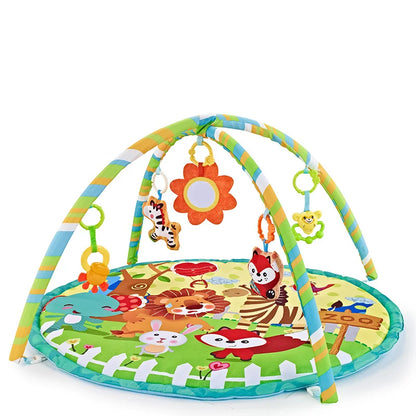 Multifunctional Fitness Frame Round Play Crawling Mat 0-12 Months Baby Puzzle Game Blanket Fun Sounding Pendant Gift For Kid