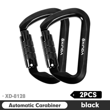 Xinda Outdoor Carabiner Rock Climbing Mountain Landing 30kN High Altitude Operation Equipment Aluminum Alloy Safety Buckle Hook