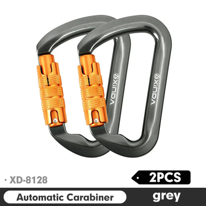 Xinda Outdoor Carabiner Rock Climbing Mountain Landing 30kN High Altitude Operation Equipment Aluminum Alloy Safety Buckle Hook