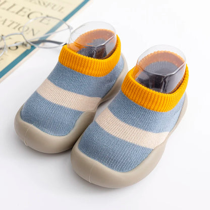 New Spring Autumn Infant Toddler First Walker Baby Girls Boys Non-Skid Animals Sock Shoes Cotton Lightweight Slip-on Sneakers