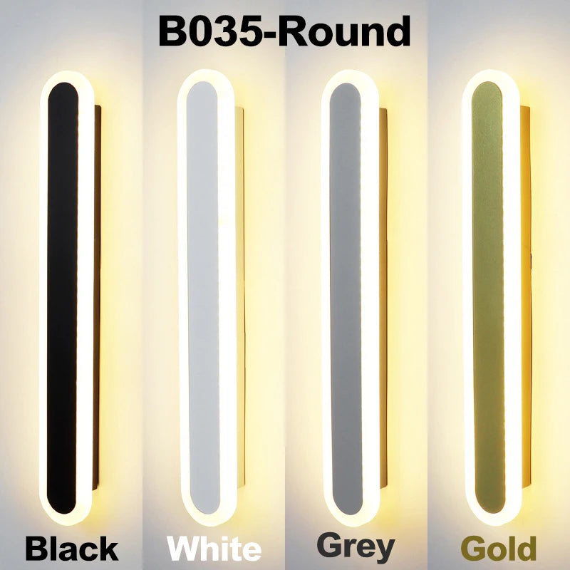 40CM Line Wall Lamp Modern LED Indoor Wall Light Nordic Long Sconce Living Room Background Corridor Beside Decorate Lighting