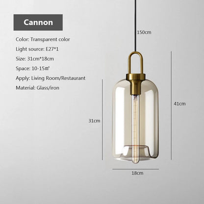 Modern loft hanging Glass Pendant Light industrial lustre decor Lights Fixtures E27/G9 for Living Room Kitchen Restaurant Lamp