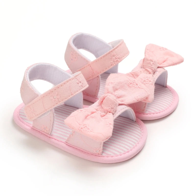 Summer Classic Multiple Pink Baby Sandals Comfortable and Casual Walking Shoes for Girls Aged 0-18 Months