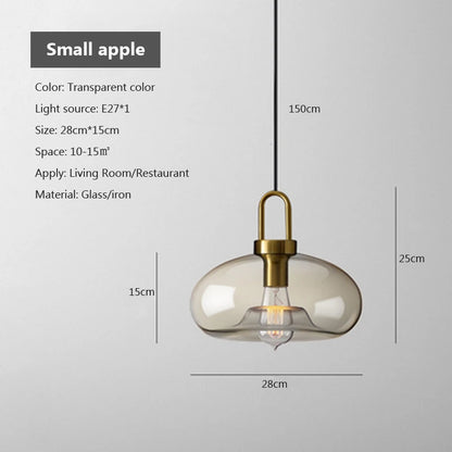 Modern loft hanging Glass Pendant Light industrial lustre decor Lights Fixtures E27/G9 for Living Room Kitchen Restaurant Lamp