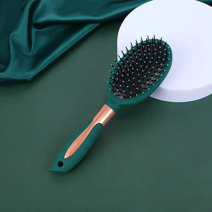 4 Pcs Hair Brush Set Anti Static Massage Oval Comb With Silicone Cushion Base Detangling Brush Round Hair Brush Vent Hair Brush