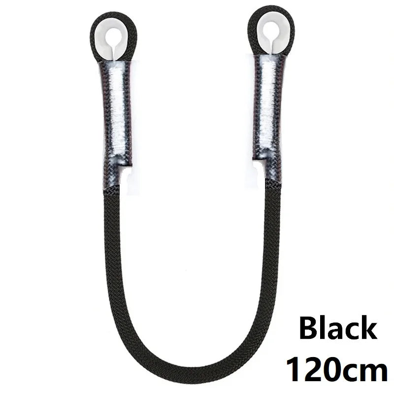 Outdoor Rock Climbing Lanyard 10.5mm Static Rope 20kN Protective Eye-to-eye Pre-Sewn Cord Loop Sling Mountaineering Equipment