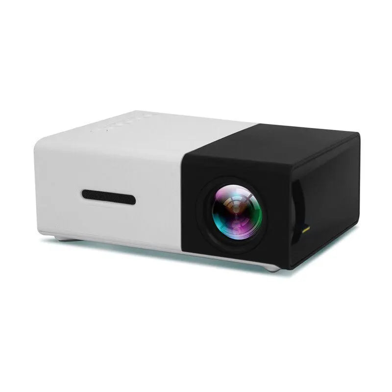 YG300 Mini LED Projector Yg300 Upgraded Version 1000 Lumen 320x240P HDMI-compatible USB Audio Home Media Player Beamer