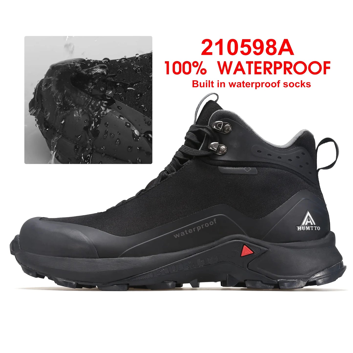 HUMTTO Waterproof Hiking Ankle Boots Winter Sports Trekking Shoes for Men Luxury Designer Outdoor Climbing Hunting Mens Sneakers