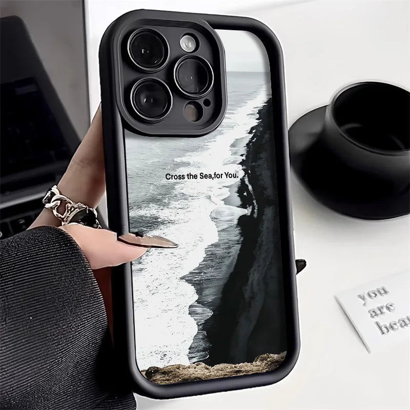 Soft Candy Liquid Silicone Phone Case For iPhone 15 Pro Case for iPhone 13 11 16 Pro 12 14 Pro Max XR XS 7 8 SE Shockproof Cover