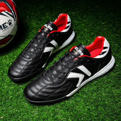 KELME Soccer Shoes TF Football Boots Calf-Skin Cleats Professional Futsal Original Football Training Sneakers ZX80011017