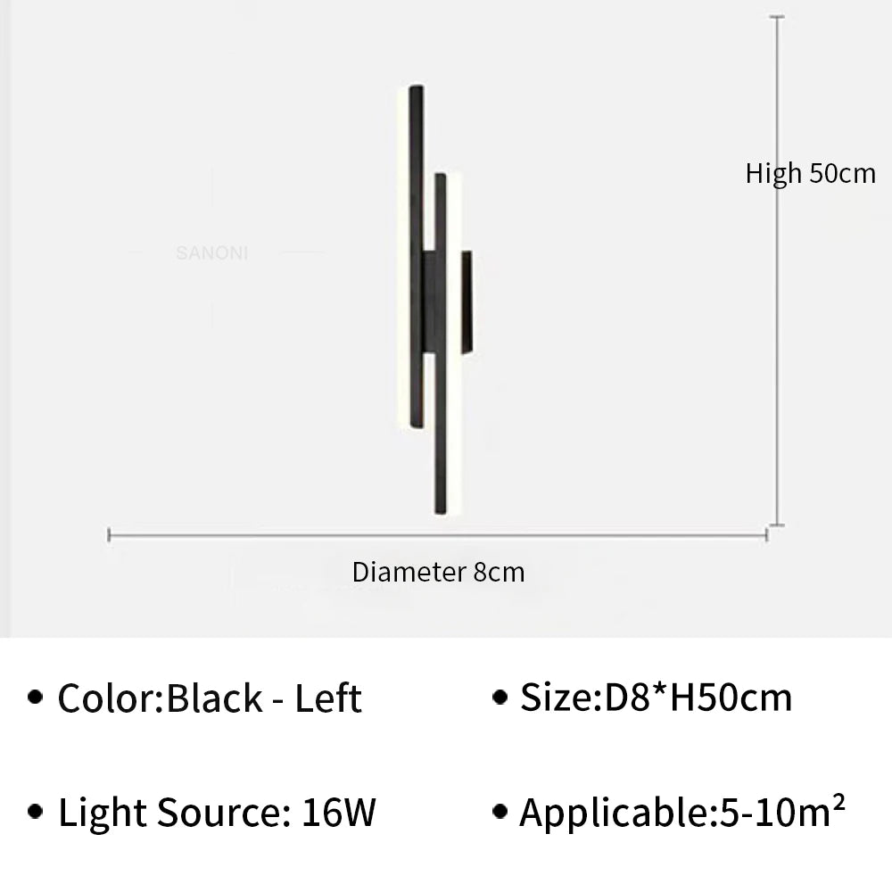 Modern LED Wall Light for Living Room Stairs Bedroom Corridor Wall Sconces Lamp Home Interior Decoration Lighting Fixture