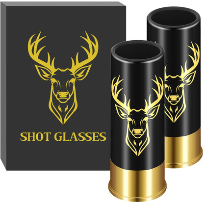 2PCS/Set Shot Glass Drinking Cup Creative High Quality Plastic Shotgun Bullet Shape Water Wine Glass Party Drinkware Gift