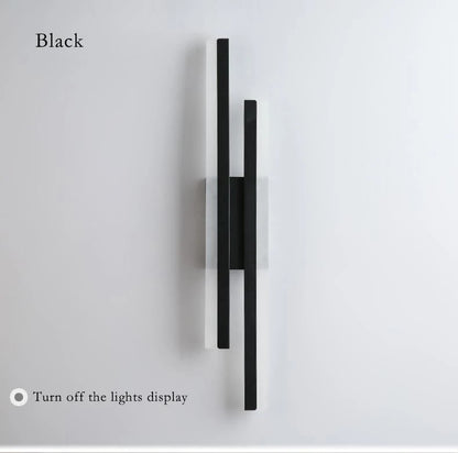 Modern Led Wall Lamp Black/Gold Acrylic Room Decor Light For Living Room Bedroom Interior Decor Lighting Fixture Wall Sconce