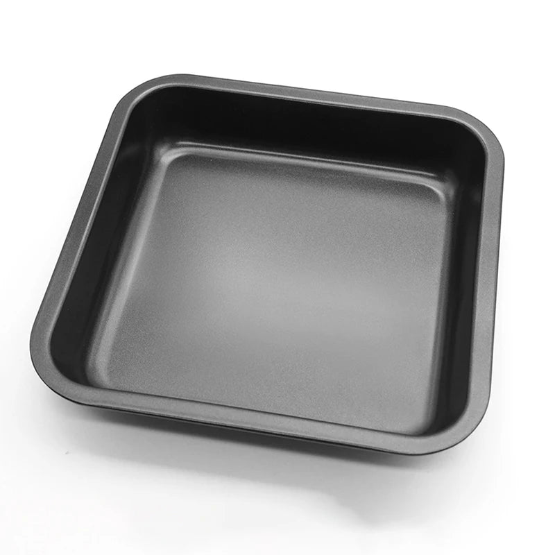 7.5 Inch Square Baking Tray Non-Stick Carbon Steel Toast Plate Cake Bread Baguette Oven Bakeware Pie Pizza Cake Mold Baking Pan