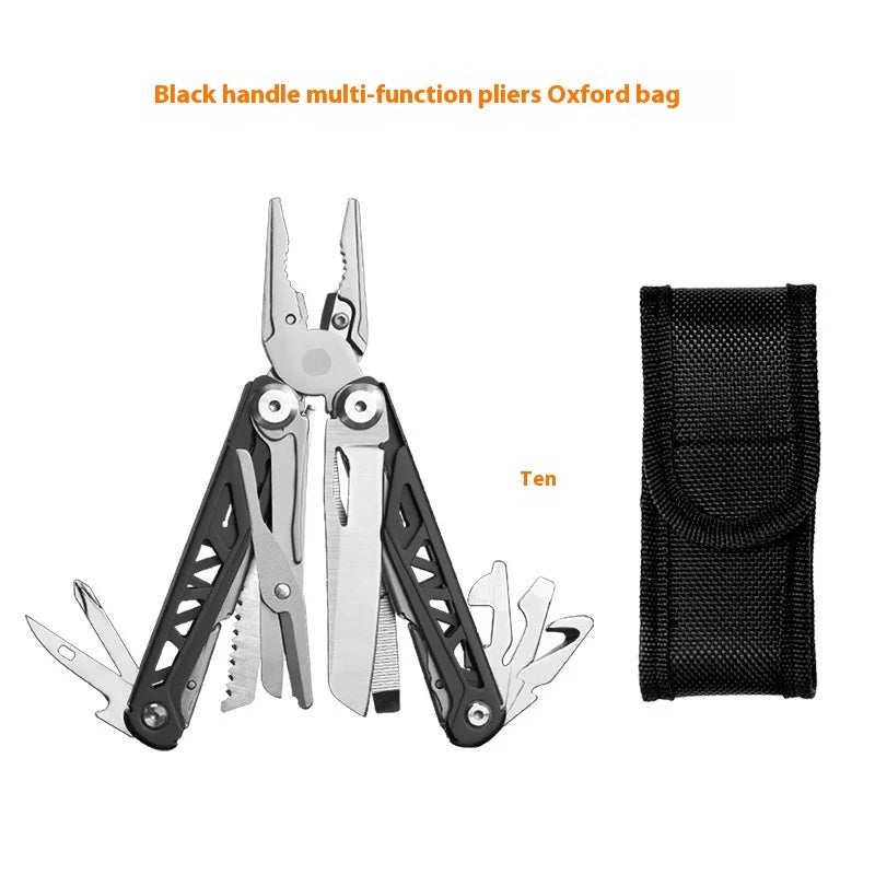 Multi-functional Pliers Stainless Steel Outdoor Multi-purpose Tool Emergency Knife and Scissors Combination Needle Nose Pliers