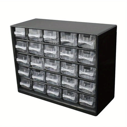 25 Multi-grid Drawer Parts Box Wall-mounted Screw Classification Component Box Tool Case electronic components Storage ToolBox