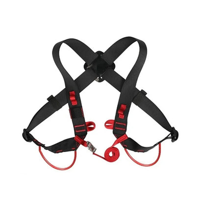 Outdoor Rock Climbing Ascending Decive Shoulder Girdles Adjustable SRT Chest Safety Belt Harness Protection Survival