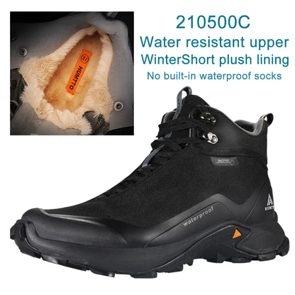 HUMTTO Waterproof Hiking Ankle Boots Winter Sports Trekking Shoes for Men Luxury Designer Outdoor Climbing Hunting Mens Sneakers