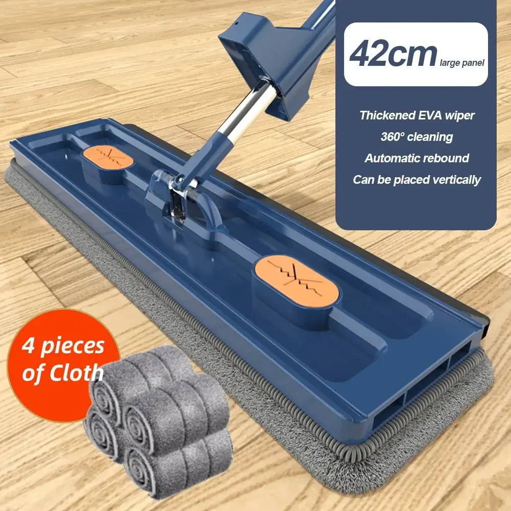 360°Rotating Flat Mop Self-contained Slide Floor Mop Microfiber Lazy No Hand-Washing Floor Floating Mop Household Cleaning Tools