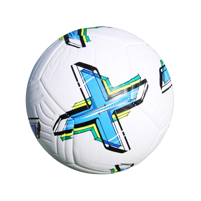 Soccer Ball Official Size 5 Three Layer Wear Rsistant Durable Soft PU Leather Seamless Football Team Match Group Train Game Play