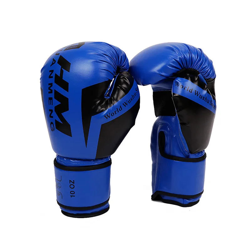 Boxing Gloves Sparring Gloves for Men PU Leather Sandbag Bag Muay Thai Fighting Combat Adult Muay Thai Competition Glove