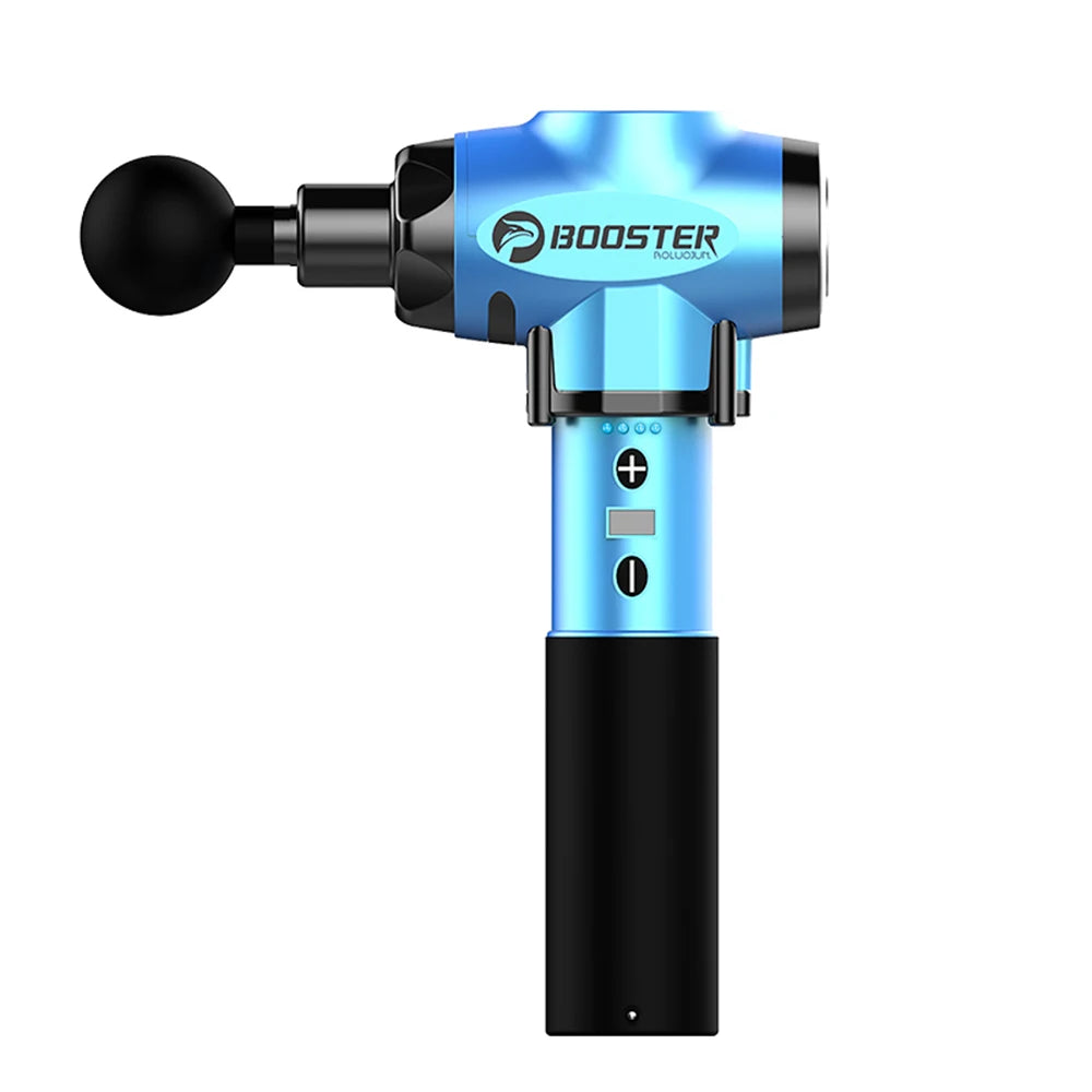 Booster E Massage Gun Deep Tissue Massager Therapy Body Muscle Stimulation Pain Relief for EMS Pain Relaxation Fitness Shaping