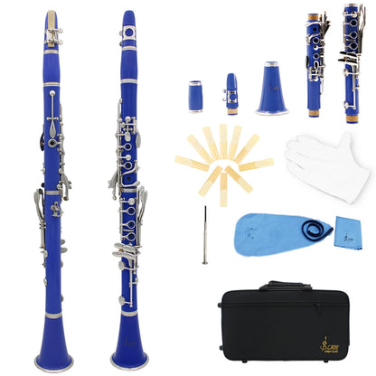 SLADE Bb Clarinet 17 Keys Bakelite Wooden Professional Woodwind Instrument Clarinette With Box Reed Musical Instrument Parts