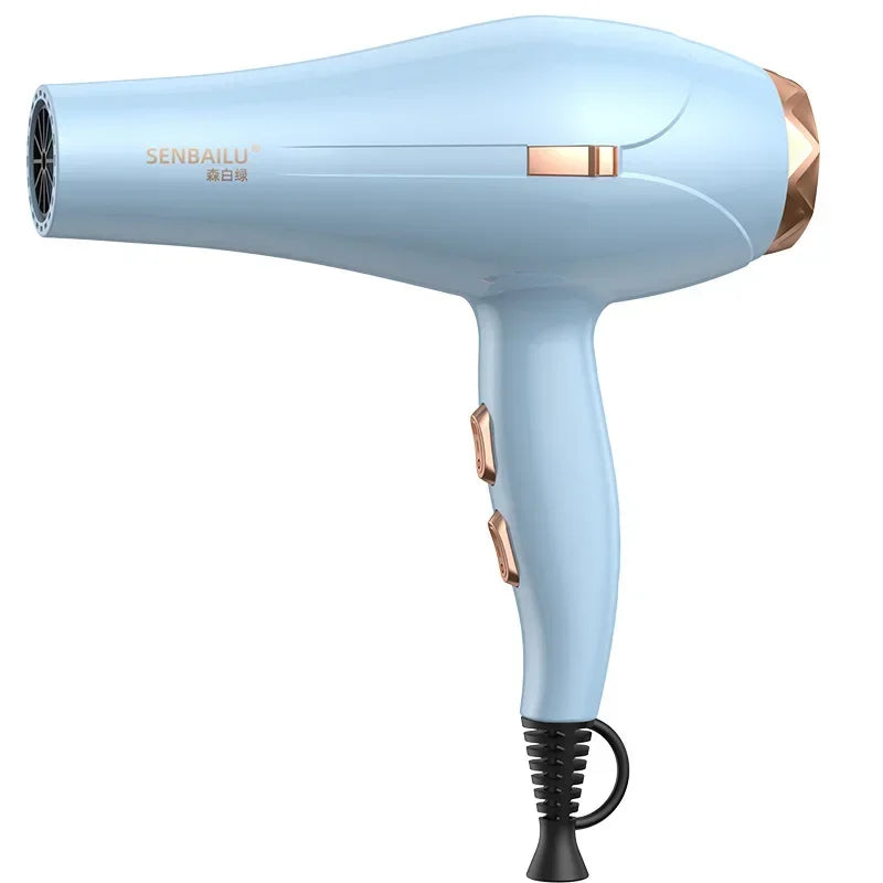 New Quick Drying Hair Dryer US/UK/EU Plug Household Blue Light Cold and Hot Air 110V/220V Hammer Hair Dryer