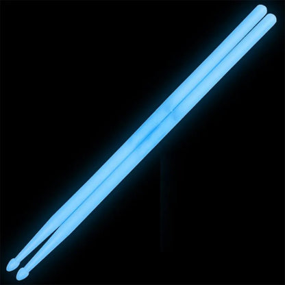 1 Pair 5A Luminous Drum Stick Nylon Fluorescent Drumsticks Glow in The Dark Bright Light Musical Instruments