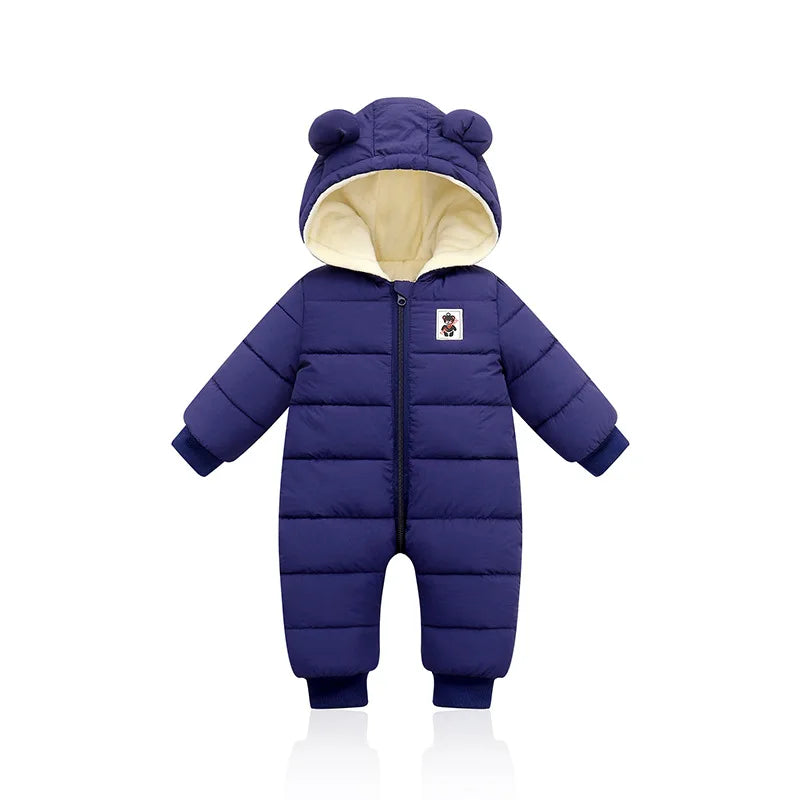 LZH Baby Snowsuit Infant Newborn Clothes Kids Winter Jumpsuit For Boys Girls Romper For Baby Overalls Children Christmas Costume