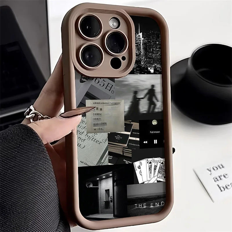 Soft Candy Liquid Silicone Phone Case For iPhone 15 Pro Case for iPhone 13 11 16 Pro 12 14 Pro Max XR XS 7 8 SE Shockproof Cover